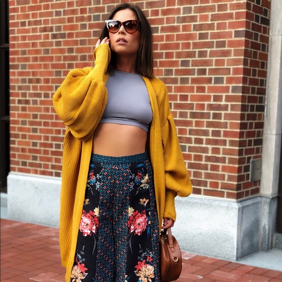 🆕Gavin Mustard Yellow Slouchy Oversized Cardigan - Picture 3 of 7